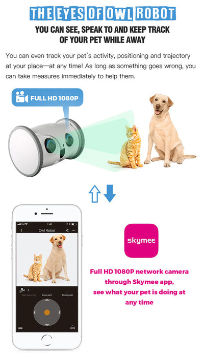 Juguete Eléctrico para Perros con Forma de Búho y Dispensador de Premios - Image 27
