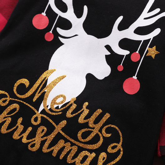 Pijama Navideño Reno de Papá Noel - Enterizo a Cuadros Rojo - Image 11
