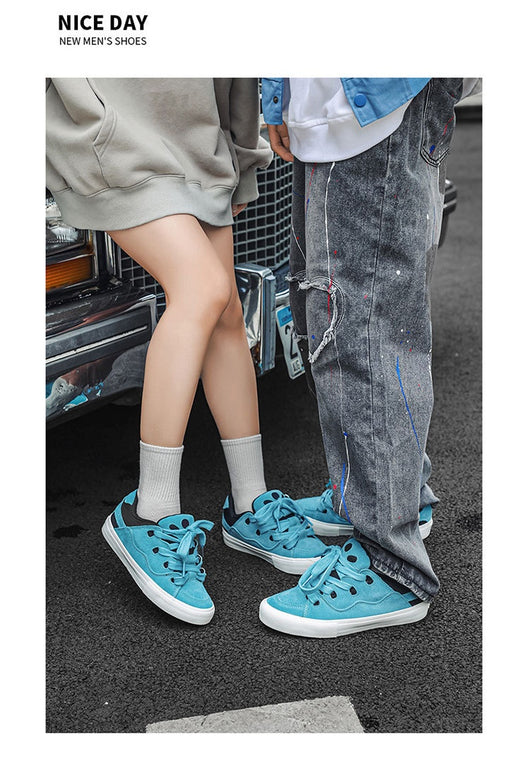 Zapatos de Skate Deportivos de Cuero Sintético para Hombre - Estilo Nacional - Image 22