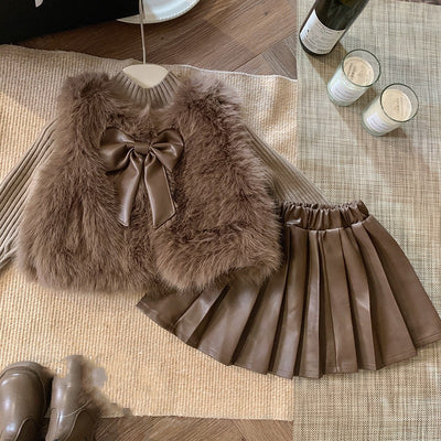 Conjunto Escolar Coreano Otoño Invierno para Niñas - Image 20