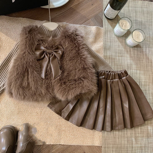 Conjunto Escolar Coreano Otoño Invierno para Niñas - Image 20