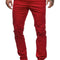 Pantalones Casuales Slim Fit en Colores Sólidos para Hombre
