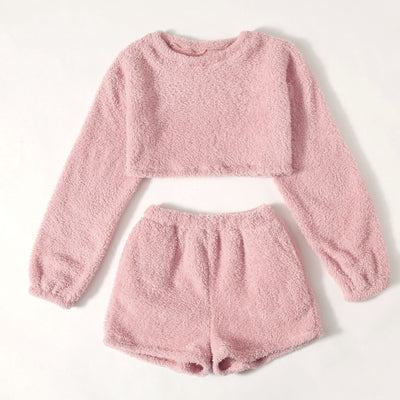 Pijama de Polar Coral Talla Grande - Conjunto Abrigado de Manga Larga para Casa - Image 16