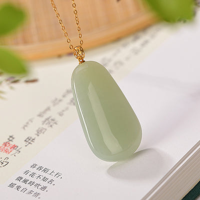 Colgante de Jade Hetian Gris con Incrustaciones de Oro 18K - Image 17