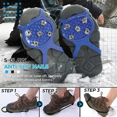 Crampones Unisex de 5 Púas para Hielo y Nieve - Antideslizantes para Senderismo y Escalada - Image 30