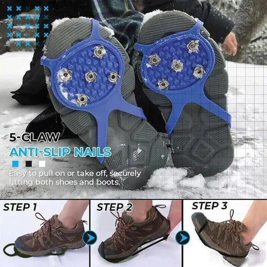 Crampones Unisex de 5 Púas para Hielo y Nieve - Antideslizantes para Senderismo y Escalada - Image 30