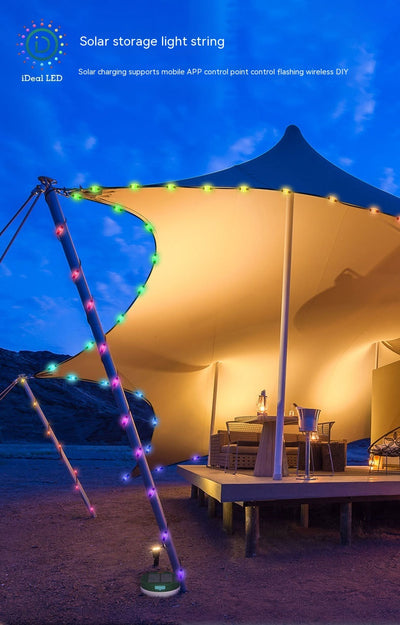 Cadena de Luces LED Solar para Camping - Decoración Impermeable Multifunción - Image 7