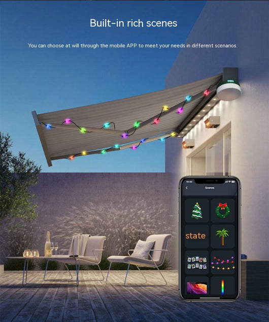 Cadena de Luces LED Solar para Camping - Decoración Impermeable Multifunción - Image 15