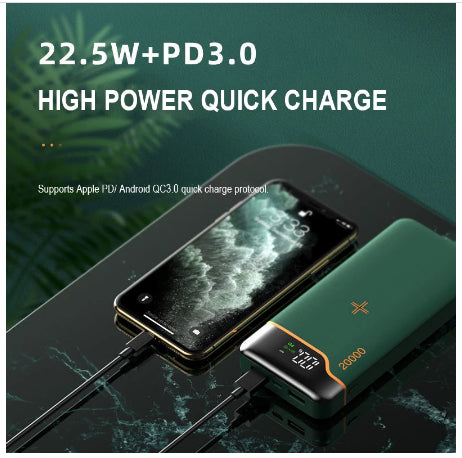 Batería Externa 20000mAh con Carga Rápida 22.5W y Carga Inalámbrica 15W - Image 13