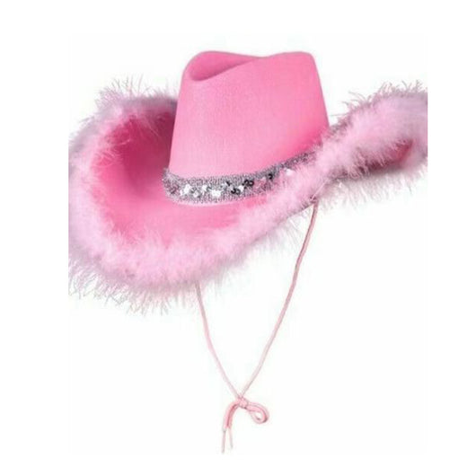 Sombrero Vaquero West Plateado con Borde Blanco - Image 17