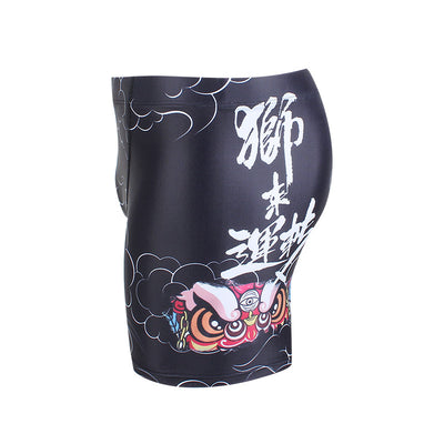 Bañador Deportivo Estilo León Negro para Hombre - Image 9