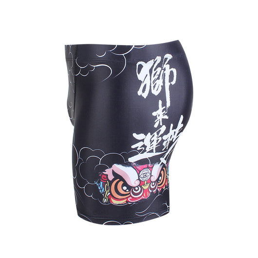 Bañador Deportivo Estilo León Negro para Hombre - Image 9