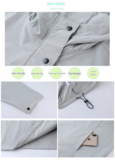 Chaqueta Impermeable para Montaña y Deportes al Aire Libre Hombre Secado Rápido - Image 21