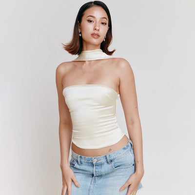 Blusa Elegante Multiescote Ajustada para Mujer - Image 11