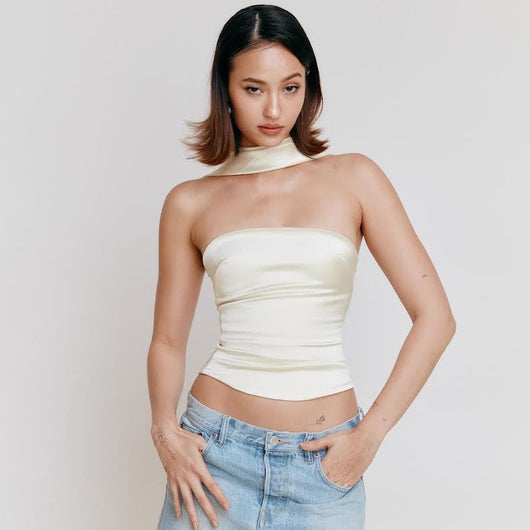 Blusa Elegante Multiescote Ajustada para Mujer - Image 13