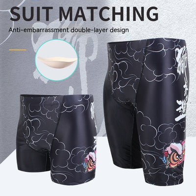 Bañador Deportivo Estilo León Negro para Hombre - Image 12
