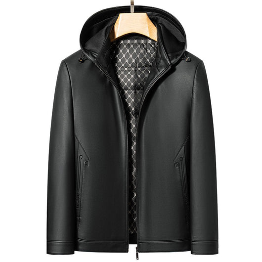 Chaqueta de Cuero Acolchada para Hombre - Estilo Personalidad Fashion - Image 14