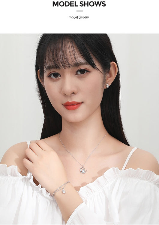 Aretes de Moissanita Conejo en Plata de Ley para Mujer - Image 20
