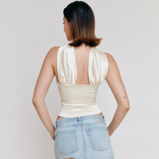 Blusa Elegante Multiescote Ajustada para Mujer - Image 28