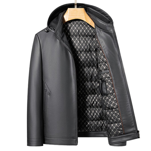 Chaqueta de Cuero Acolchada para Hombre - Estilo Personalidad Fashion - Image 19