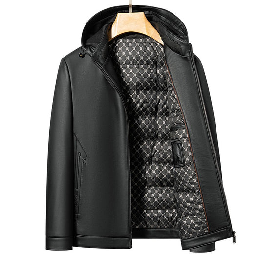 Chaqueta de Cuero Acolchada para Hombre - Estilo Personalidad Fashion - Image 20