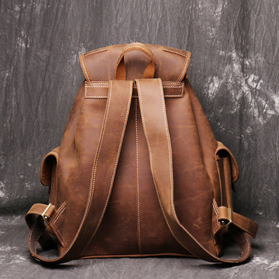 Mochila de Cuero Crazy Horse para Mujer - Image 12