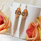 Bohemian handmade Tassel Earrings Coffee Copper