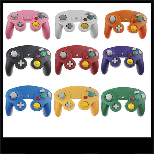 White wired game controller for NGC console with gray D-pad, analog sticks, and colored face buttons. - Image 10