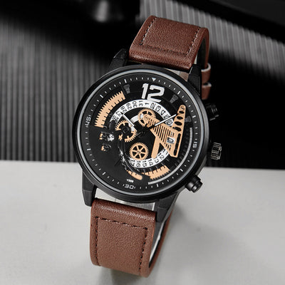 Reloj Mecánico de Diseño Calado con Calendario - Image 9