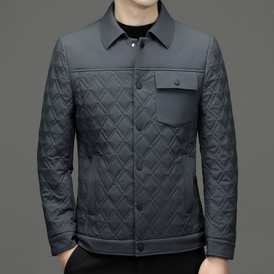 Chaqueta Acolchada Casual para Hombre con Seda de Morera - Image 13