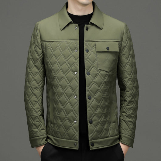 Chaqueta Acolchada Casual para Hombre con Seda de Morera - Image 14