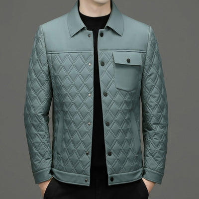 Chaqueta Acolchada Casual para Hombre con Seda de Morera - Image 20