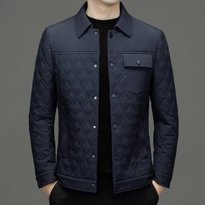 Chaqueta Acolchada Casual para Hombre con Seda de Morera - Image 21