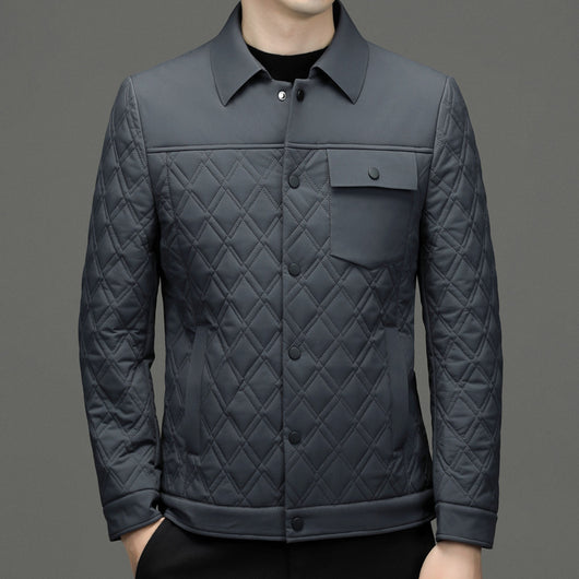 Chaqueta Acolchada Casual para Hombre con Seda de Morera - Image 22