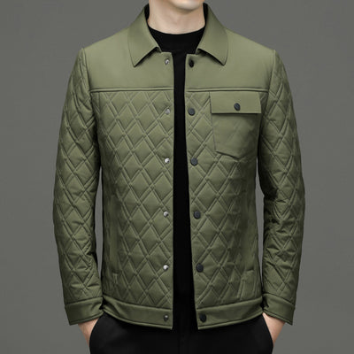 Chaqueta Acolchada Casual para Hombre con Seda de Morera - Image 23