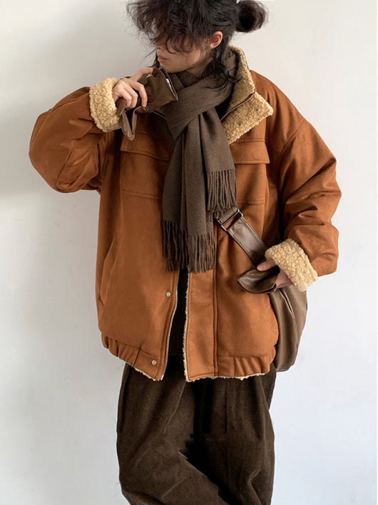Abrigo de Lana Bereber para Hombre - Chaqueta Acolchada Retro con Forro Polar - Image 9