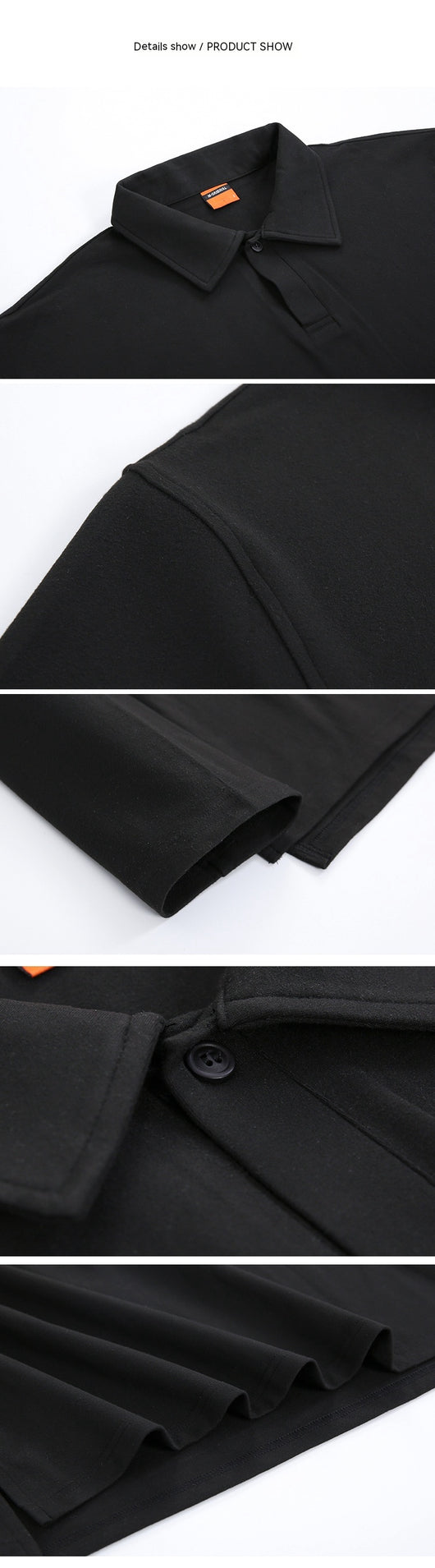 Camiseta Tipo Polo de Algodón Puro para Hombre con Cuello Solapa - Image 12