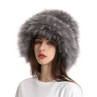 Gorro de Invierno Cálido Acolchado con Pelaje Sintético - Image 13