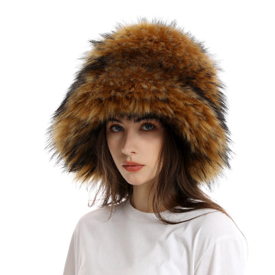 Gorro de Invierno Cálido Acolchado con Pelaje Sintético - Image 16
