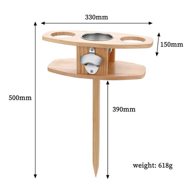 Soporte Portátil para Copas de Vino en Bambú - Diseño Desmontable - Image 8