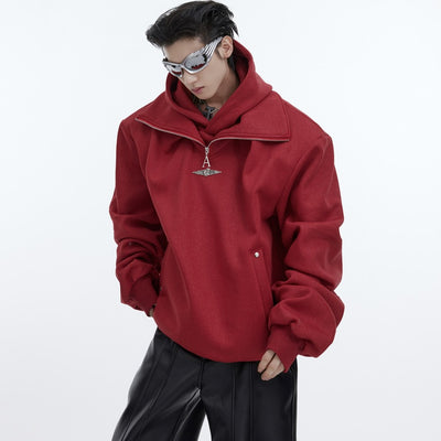 Sudadera Hoodie con Cuello Doble Acolchado - Image 7
