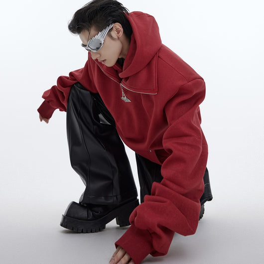 Sudadera Hoodie con Cuello Doble Acolchado - Image 10