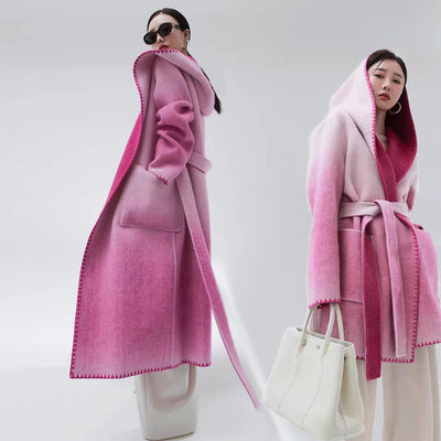 Abrigo Reversible de Cachemira para Mujer - Image 8