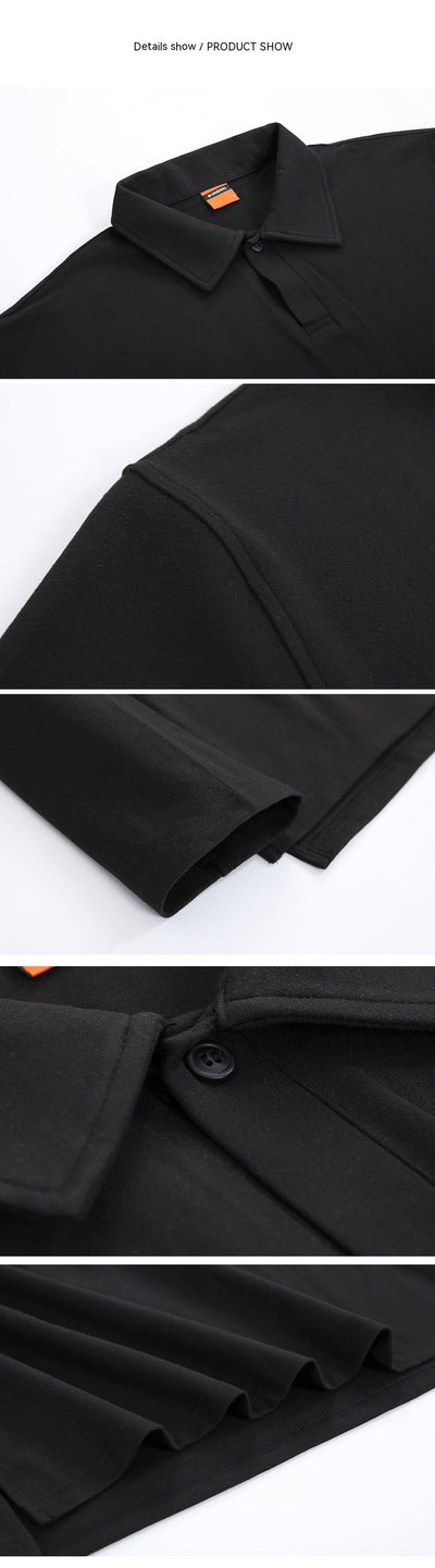 Camiseta Tipo Polo de Algodón Puro para Hombre con Cuello Solapa - Image 19
