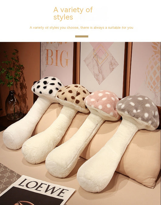 Almohada Larga de Peluche con Forma de Seta - Respaldo Cómodo para Sala de Estar - Image 24