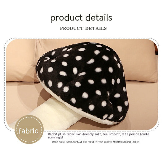 Almohada Larga de Peluche con Forma de Seta - Respaldo Cómodo para Sala de Estar - Image 32