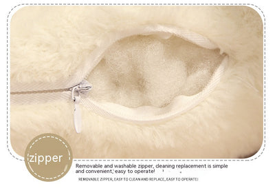 Almohada Larga de Peluche con Forma de Seta - Respaldo Cómodo para Sala de Estar - Image 33