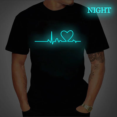 Playera Hombre Símbolo Musical Luminoso - Image 9