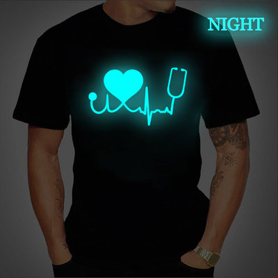 Playera Hombre Símbolo Musical Luminoso - Image 11