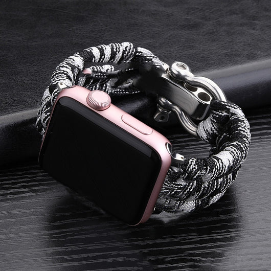 Correa Deportiva Nylon para iWatch 38/40/42/44mm con Hebilla de Acero - Image 26